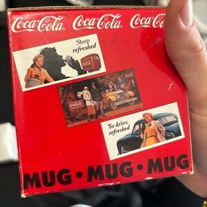 Coca Cola "Work Refreshed" Mug Collectible 1996 Vintage Rare
